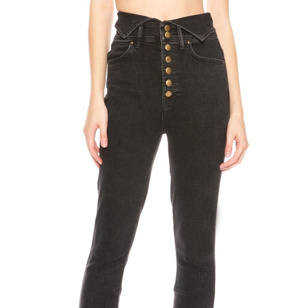 Mother denim button up jean